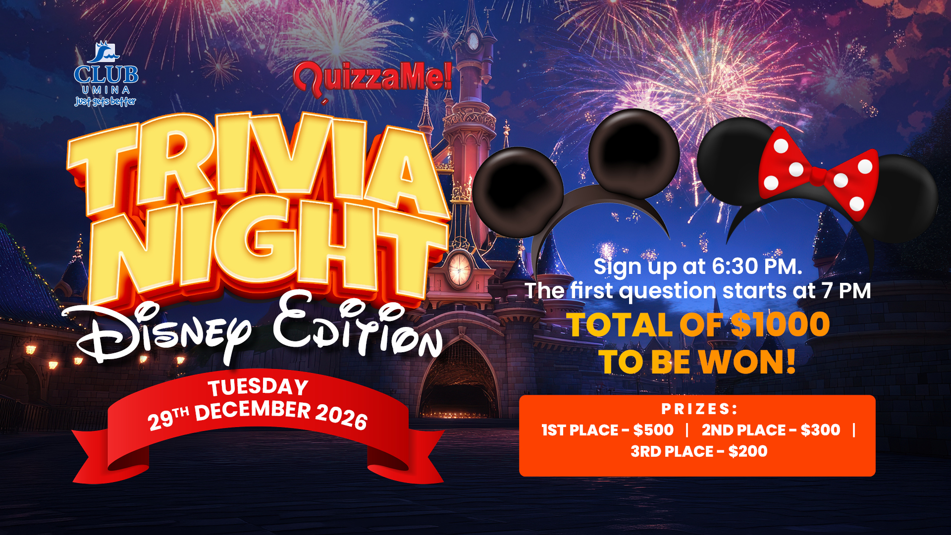 Trivia Night Disney Edition